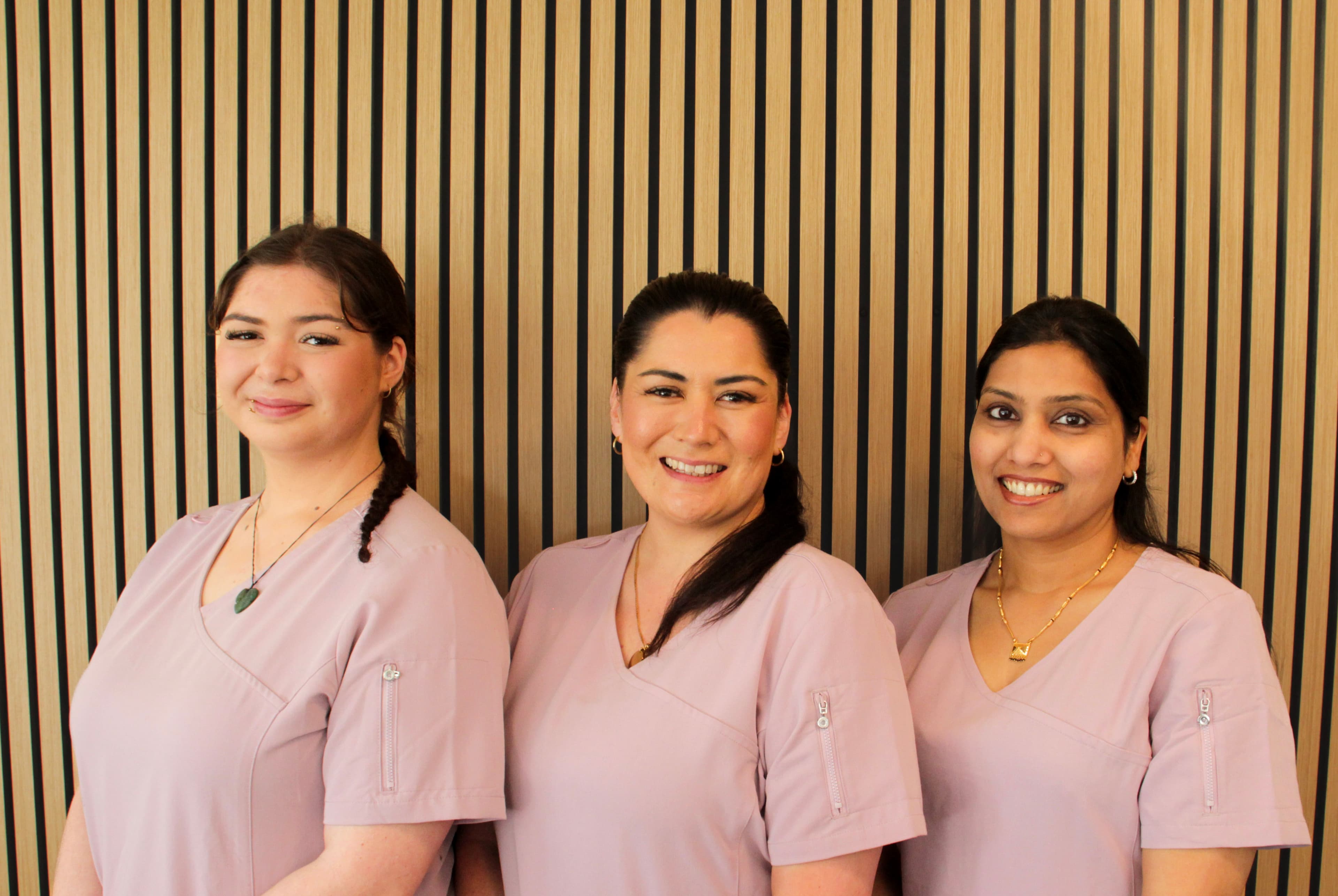 Monique, Bernadine and Rajita welcoming you to Rise Medi Spa